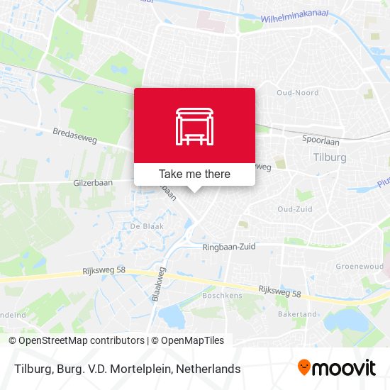 Tilburg, Burg. V.D. Mortelplein map
