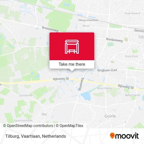 Tilburg, Vaartlaan map