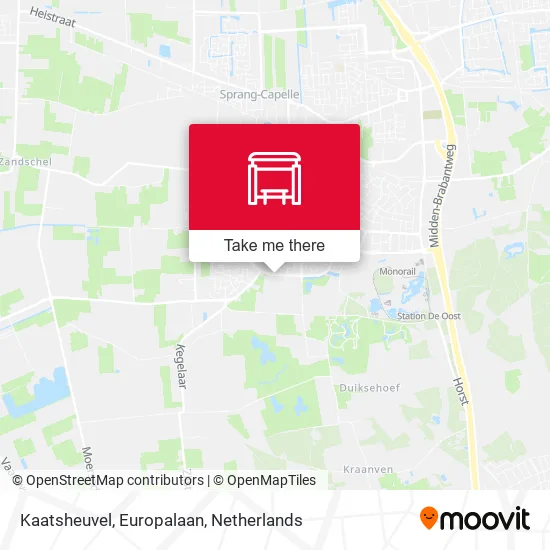 Kaatsheuvel, Europalaan map