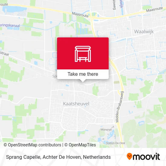 Sprang Capelle, Achter De Hoven map
