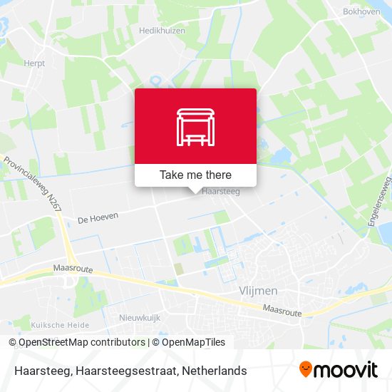 Haarsteeg, Haarsteegsestraat map