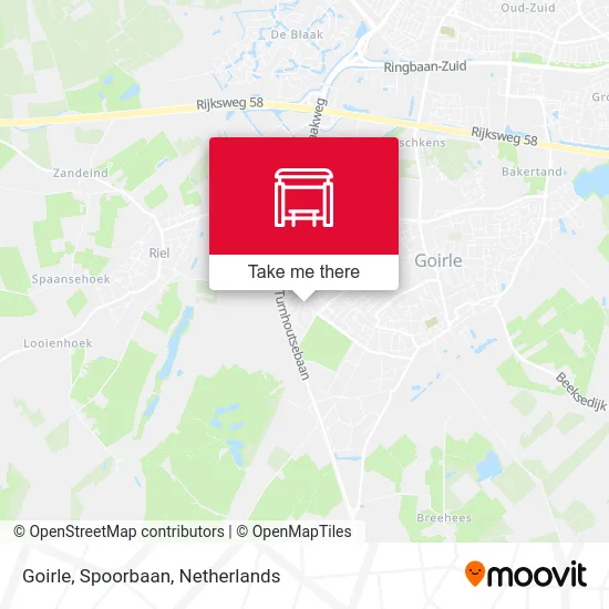 Goirle, Spoorbaan Karte