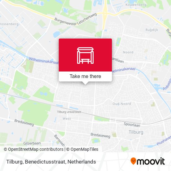 Tilburg, Benedictusstraat map