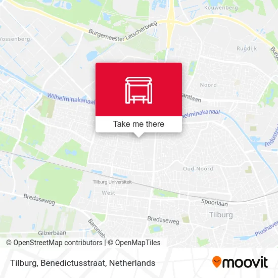 Tilburg, Benedictusstraat map