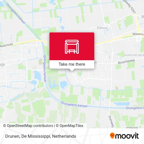 Drunen, De Mississippi map