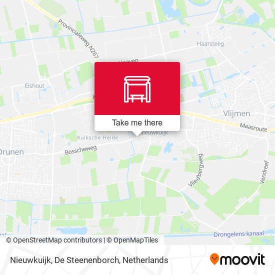 Nieuwkuijk, De Steenenborch map