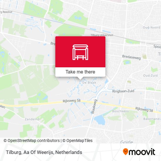 Tilburg, Aa Of Weerijs map