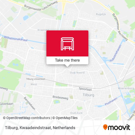 Tilburg, Kwaadeindstraat map