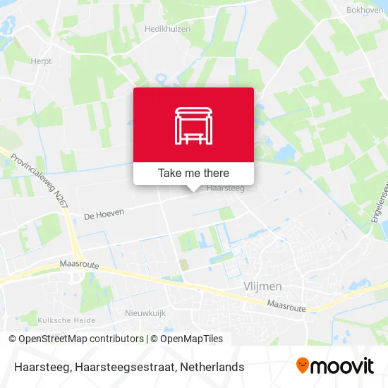 Haarsteeg, Haarsteegsestraat map