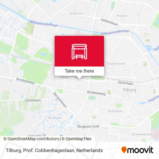 Tilburg, Prof. Cobbenhagenlaan map