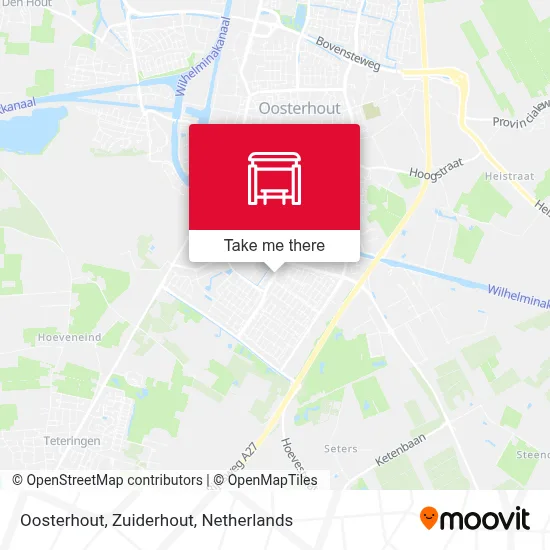 Oosterhout, Zuiderhout map