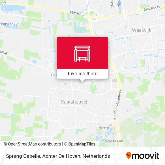 Sprang Capelle, Achter De Hoven map