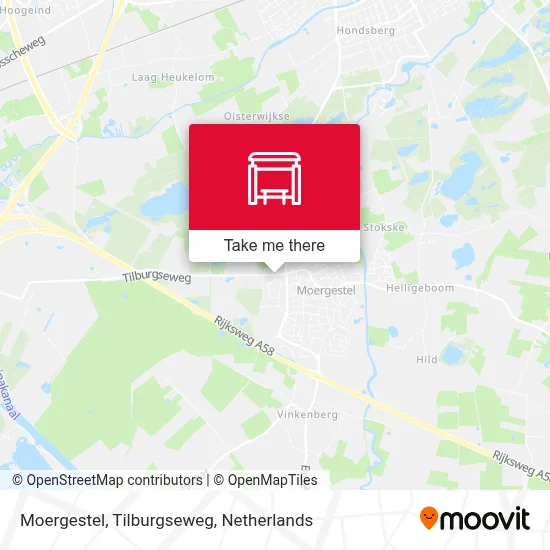 Moergestel, Tilburgseweg map