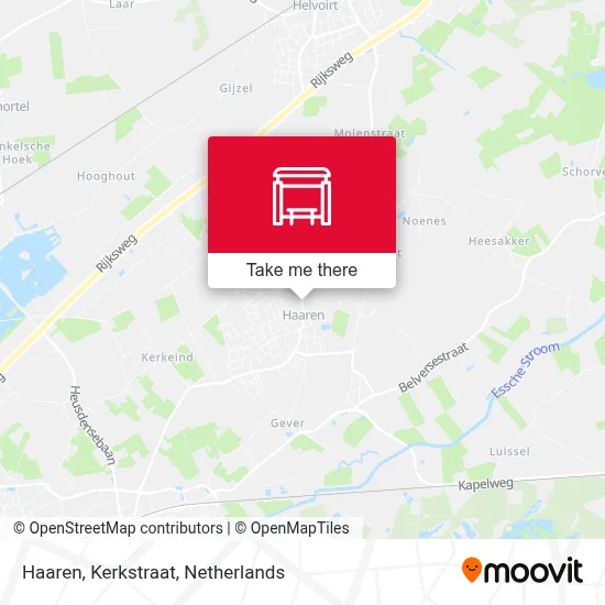 Haaren, Kerkstraat Karte