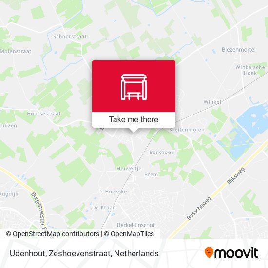 Udenhout, Zeshoevenstraat map