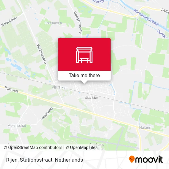 Rijen, Stationsstraat map
