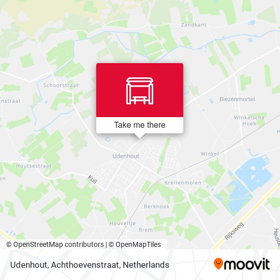 Udenhout, Achthoevenstraat map