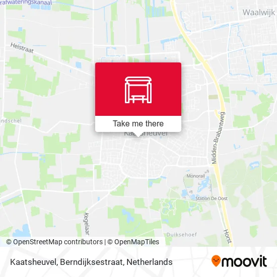 Kaatsheuvel, Berndijksestraat map