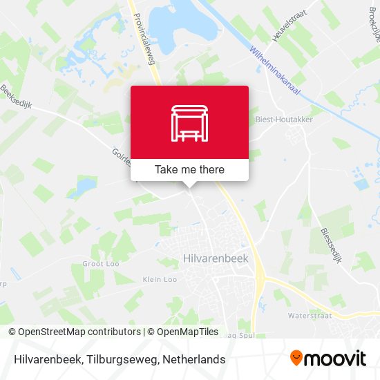 Hilvarenbeek, Tilburgseweg map