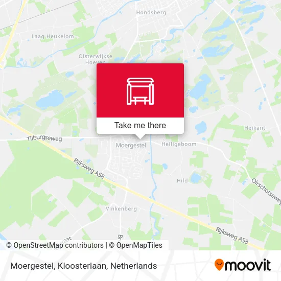 Moergestel, Kloosterlaan map
