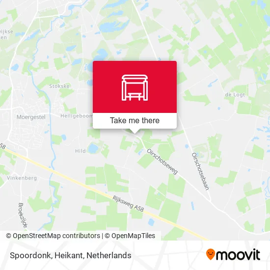 Spoordonk, Heikant map