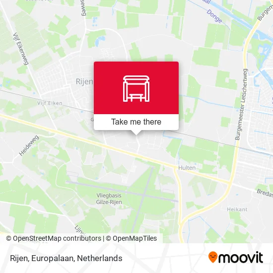 Rijen, Europalaan map