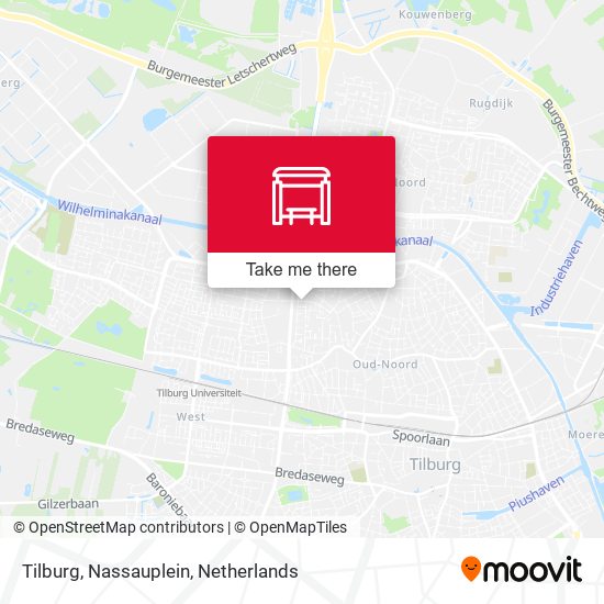 Tilburg, Nassauplein map