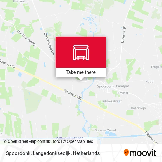 Spoordonk, Langedonksedijk map