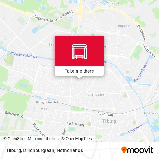Tilburg, Dillenburglaan map