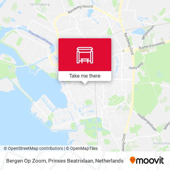 Bergen Op Zoom, Prinses Beatrixlaan map