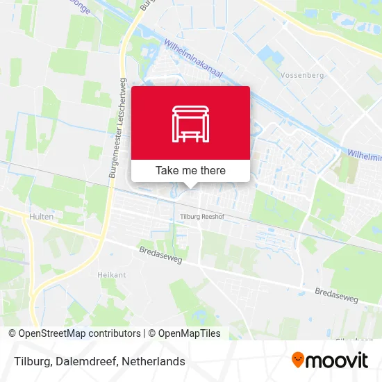 Tilburg, Dalemdreef Karte