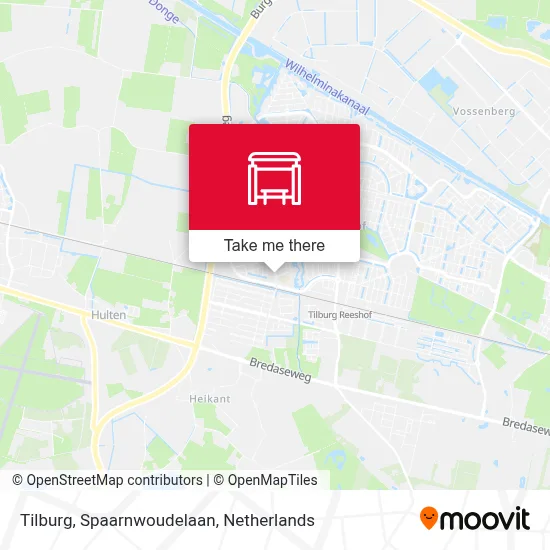 Tilburg, Spaarnwoudelaan map