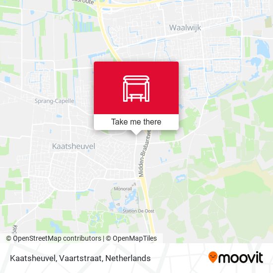 Kaatsheuvel, Vaartstraat map