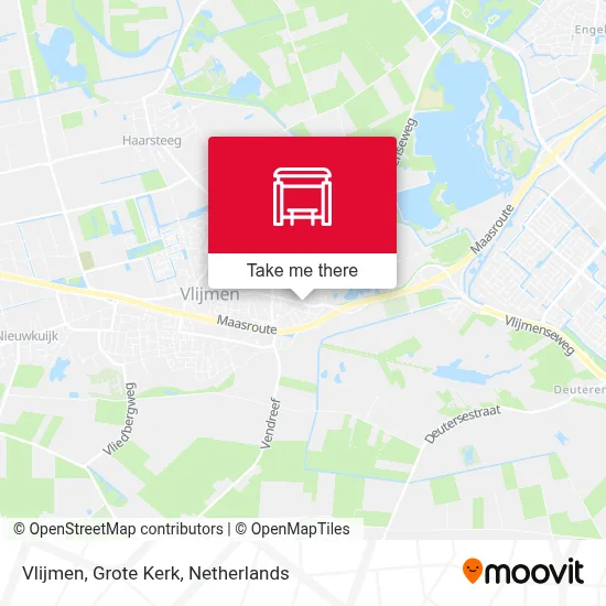 Vlijmen, Grote Kerk map
