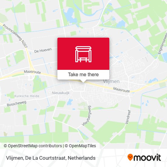 Vlijmen, De La Courtstraat map