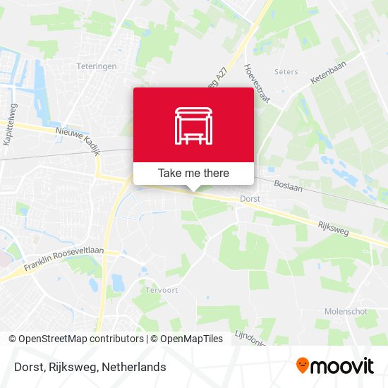 Dorst, Rijksweg map