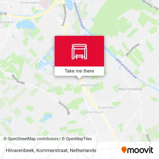 Hilvarenbeek, Kommerstraat map