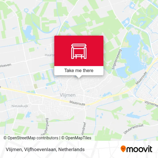 Vlijmen, Vijfhoevenlaan map