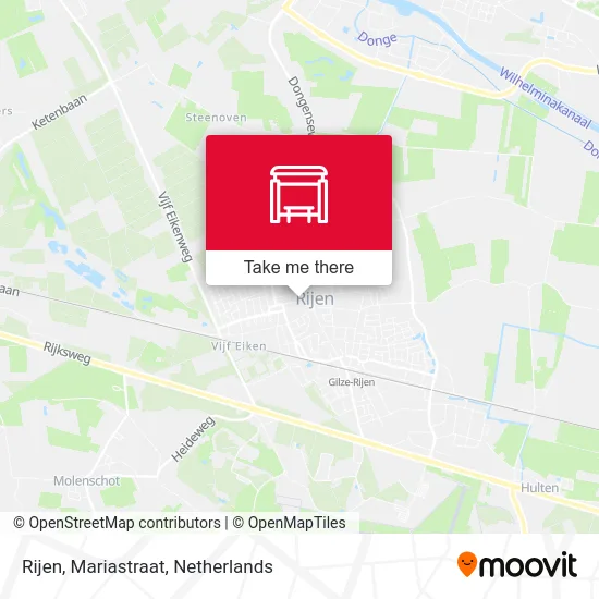 Rijen, Mariastraat Karte