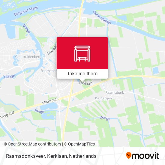 Raamsdonksveer, Kerklaan map