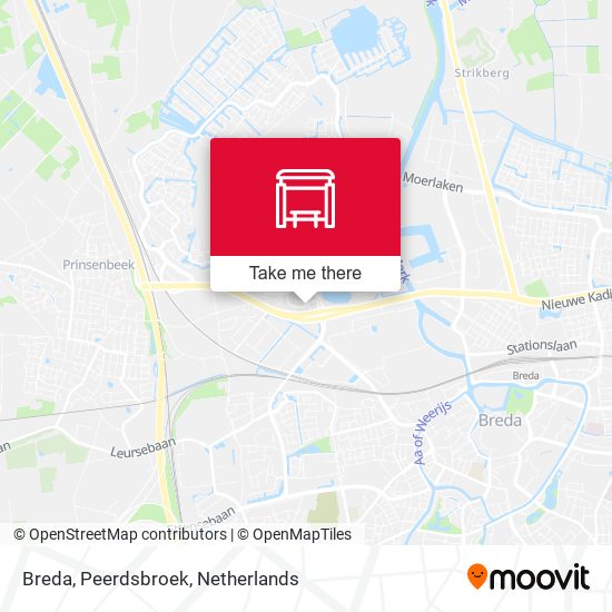 Breda, Peerdsbroek Karte