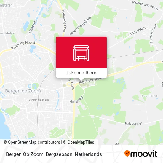 Bergen Op Zoom, Bergsebaan map