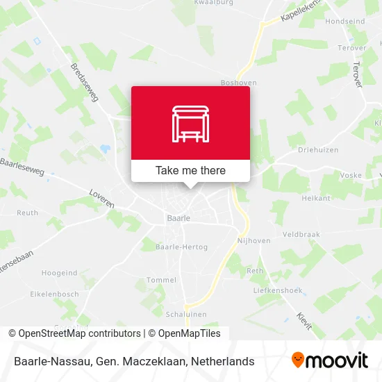 Baarle-Nassau, Gen. Maczeklaan map