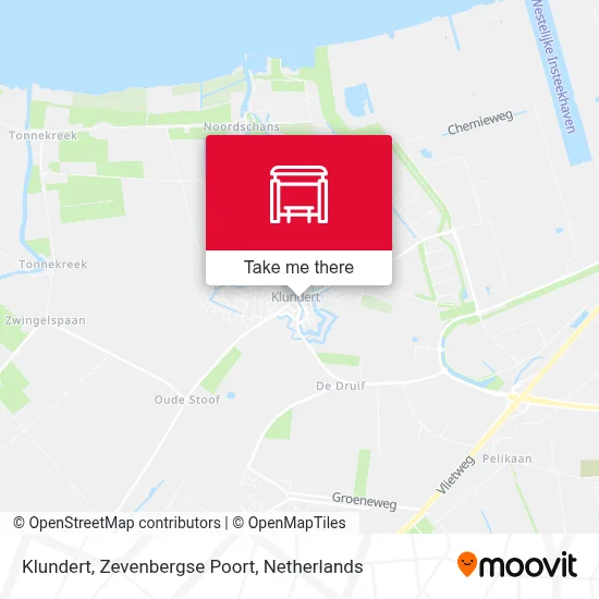 Klundert, Zevenbergse Poort map