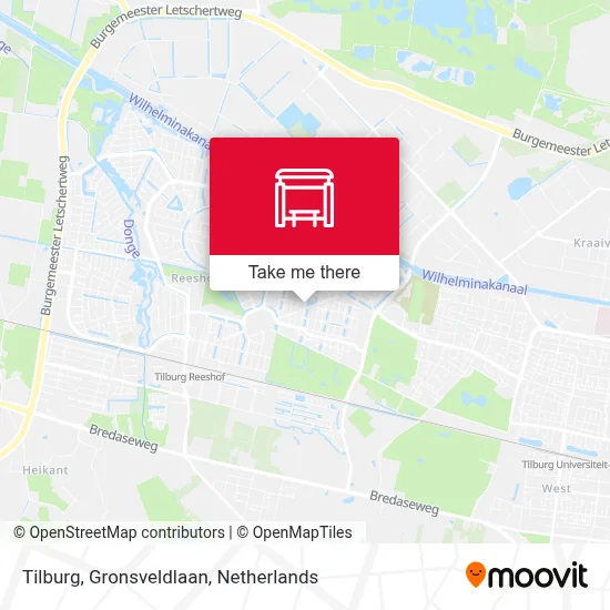 Tilburg, Gronsveldlaan map
