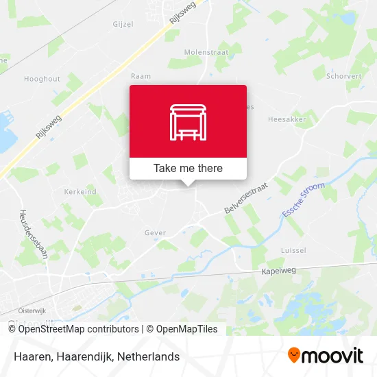 Haaren, Haarendijk Karte