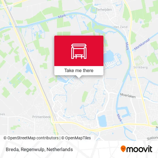 Breda, Regenwulp map