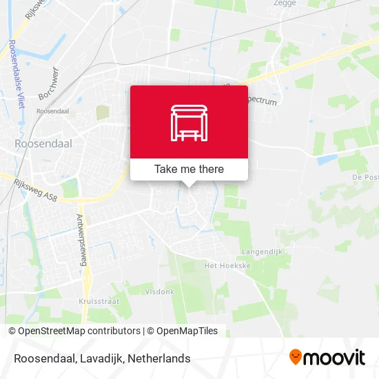 Roosendaal, Lavadijk map
