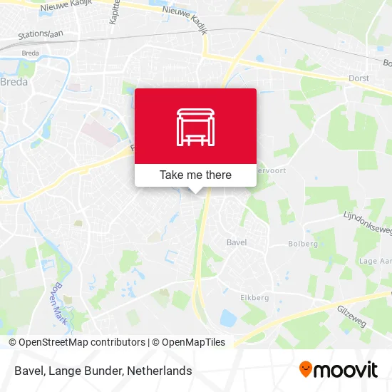 Bavel, Lange Bunder map