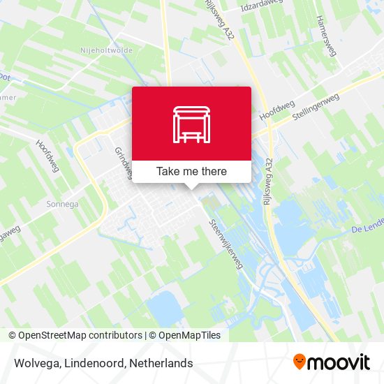 Wolvega, Lindenoord map